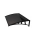 Telheiro Porta Arcus 120x70 Policarbonato Fumado. Ideal para proteger a entrada da sua casa contra a chuva e os raios solares.