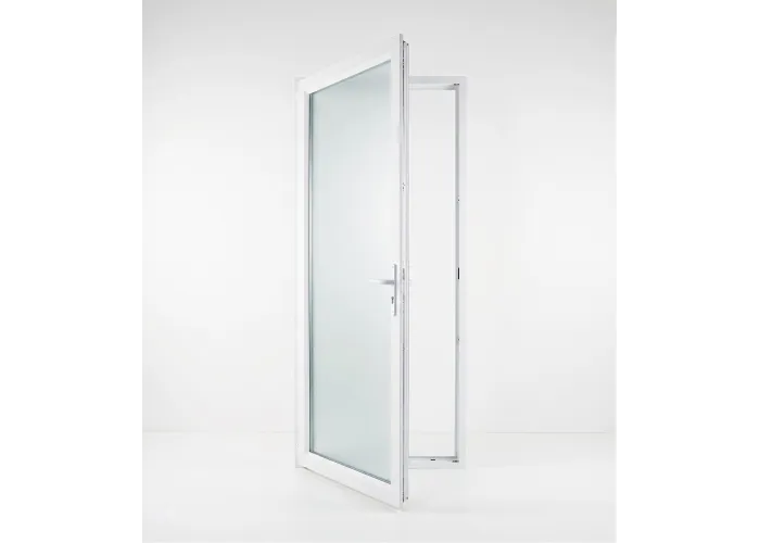 Porta-Janela PVC Vidro Fosco 90×205 | Veka 70 mm