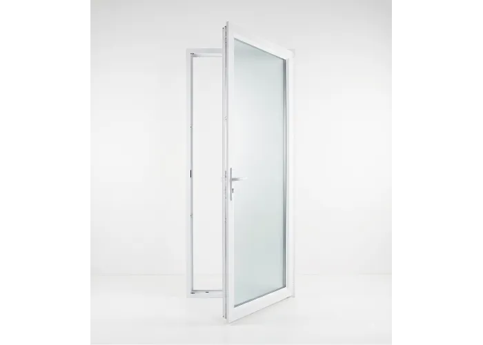 Porta-Janela PVC Vidro Fosco 90×205 | Veka 70 mm