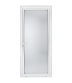 Porta Janela PVC Vidro Fosco 80x205 cm Direita – Perfil Veka 70 mm