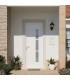 Ambiente casa com a Porta de Entrada PVC VEKA PLUS 5 por Medida – Manhattan Branca direita