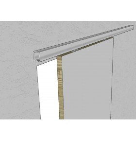 Porta de Correr 200x90cm com Primário e Ferragens