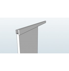 Porta de Correr 200x90 Carvalho com Ferragens e Guarnição