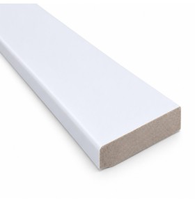 Rodapé Branco em PVC Expandido 70x15mm 225cm