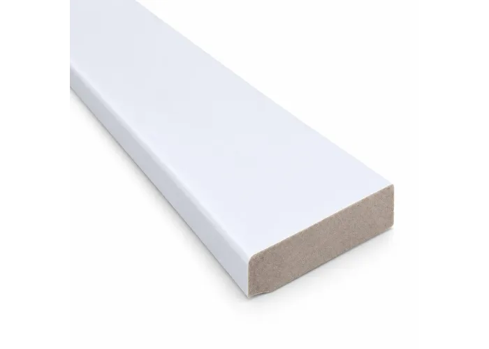 Rodapé Branco em PVC Expandido 70x15mm 225cm