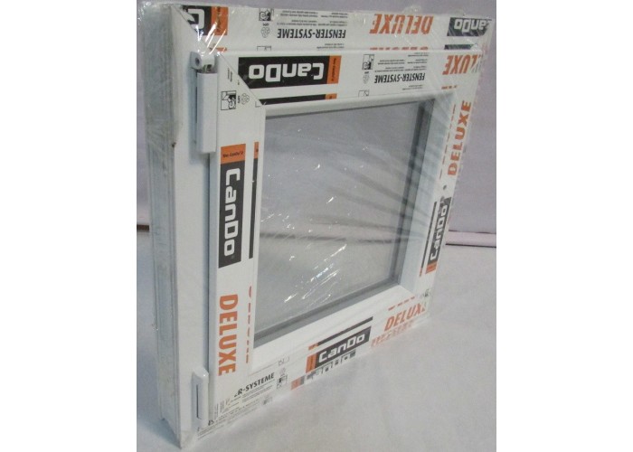 Janela PVC Oscilobatente 58x58 cm com Vidro Duplo | Cando
