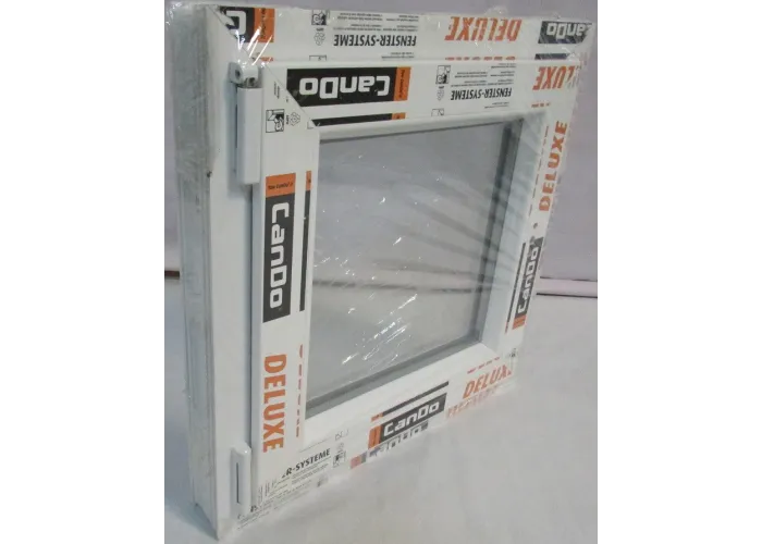 Janela PVC Oscilobatente 58x58 cm com Vidro Duplo | Cando